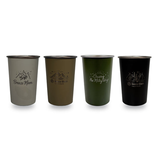 Breeze Moon カラーキャンピングカップ 4個セット 350ml