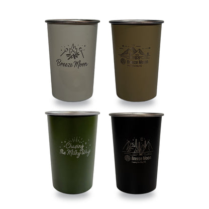 Breeze Moon カラーキャンピングカップ 4個セット 350ml
